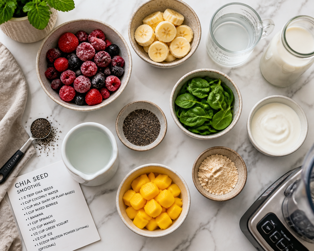 Chia seed smoothie recipes