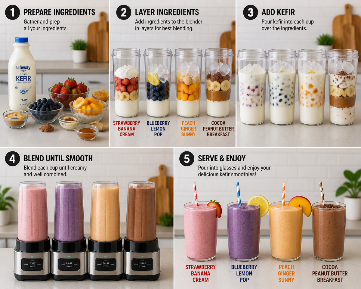 Tasty Kefir Smoothie Recipes You’ll Love to Make at Home!