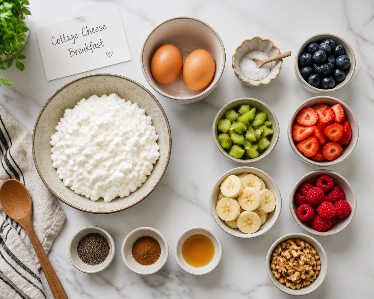 Cottage cheese breakfast recipe