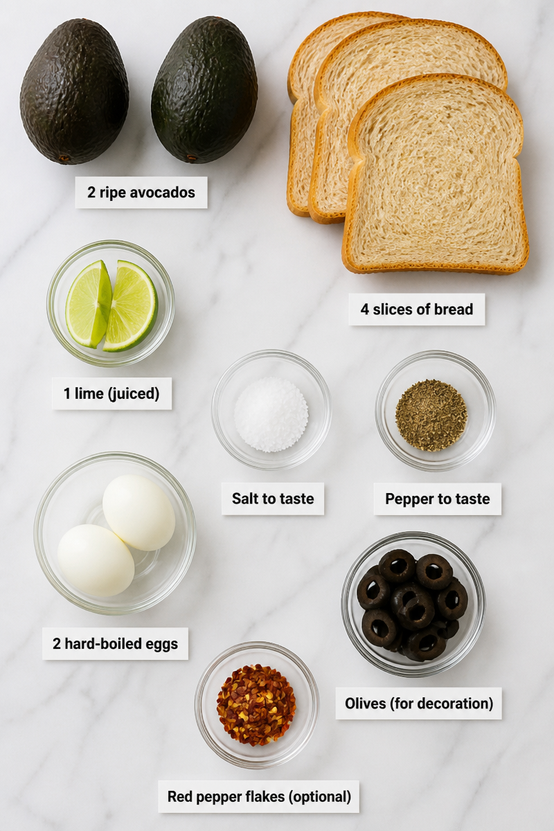 Monster Eyeball Avocado Toast Slice