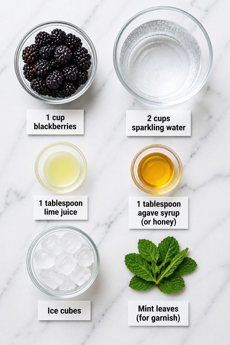 Spooky Black Magic Blackberry Mocktail