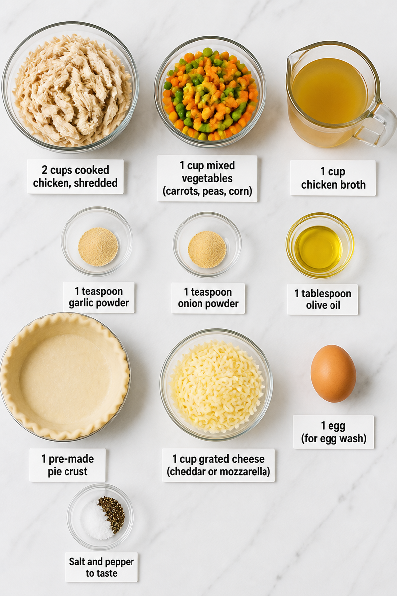 Savory Spider Web Chicken Pie