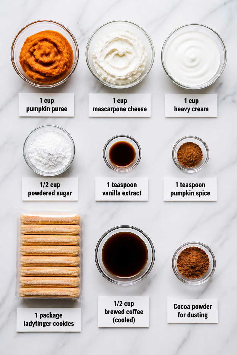 Pumpkin Tiramisu No Bake Dessert