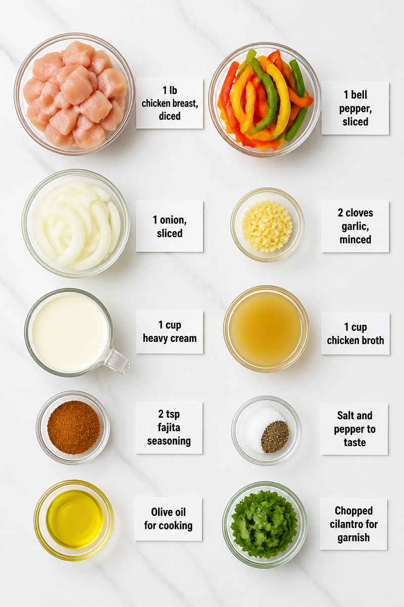 Creamy Chicken Fajita Skillet Dinner