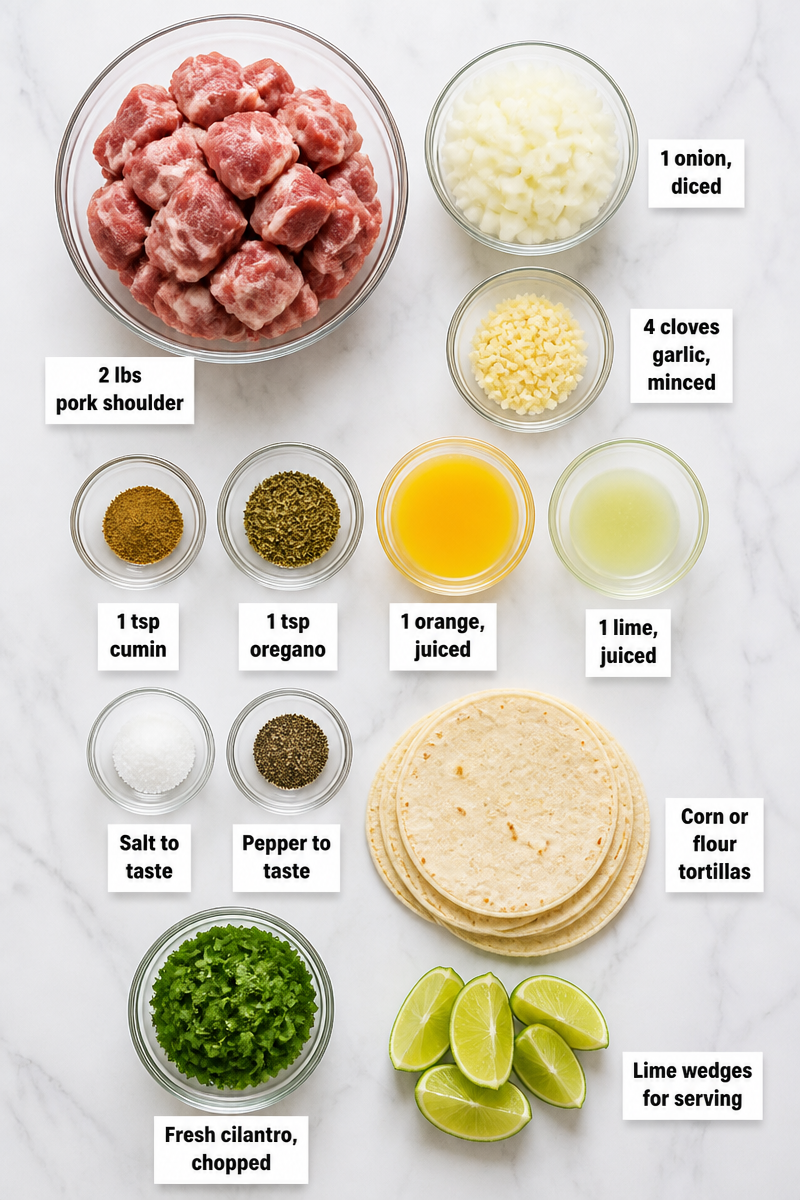 Pork Carnita Taco Cilantro Lime