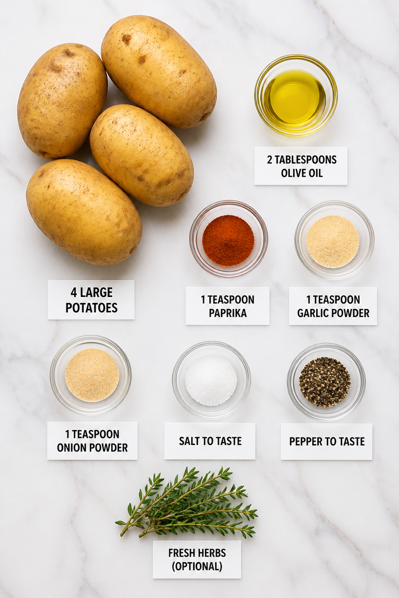 Crispy Seasoned Baked Potato Wedge