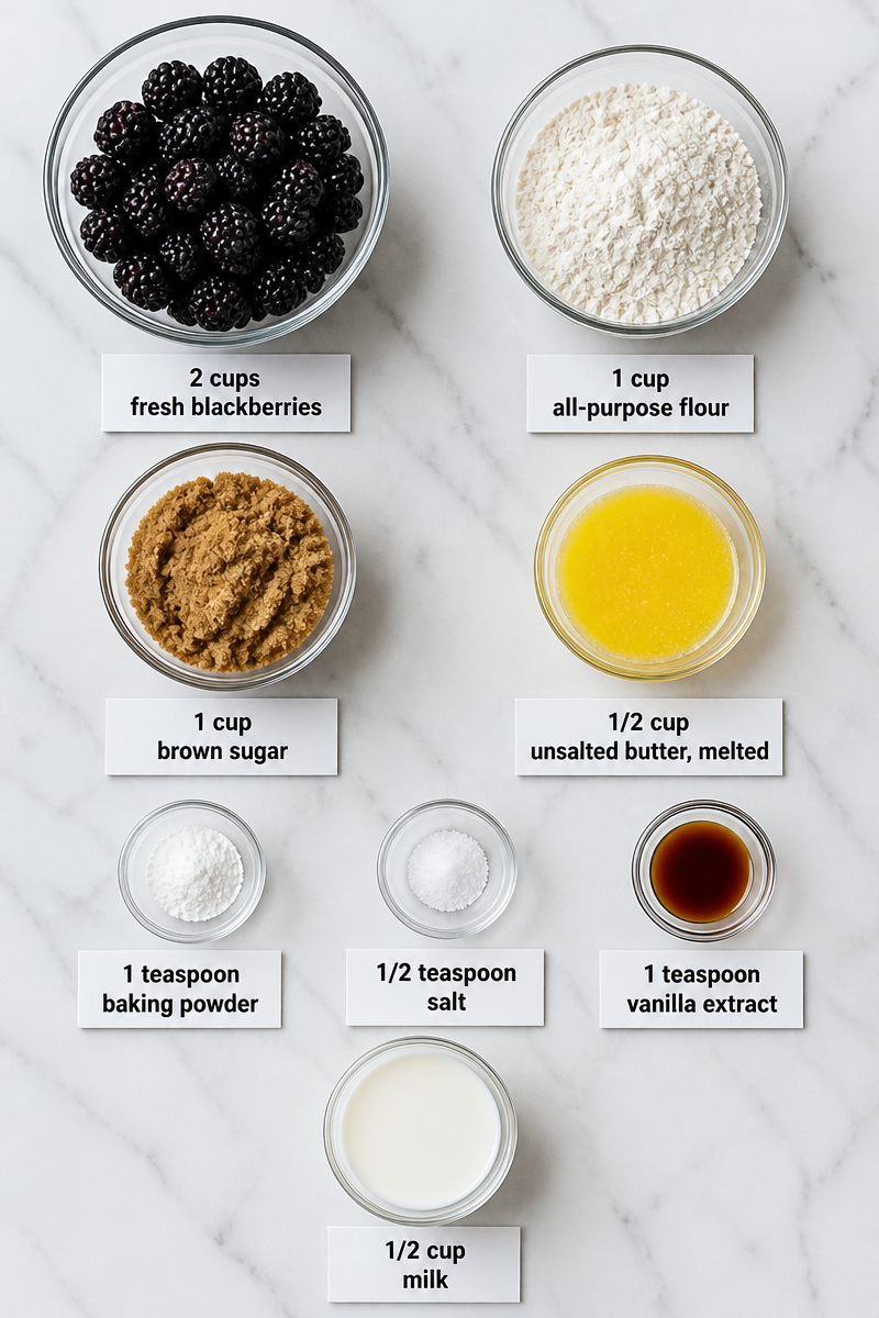 Blackberry Cobbler Brown Sugar Crust