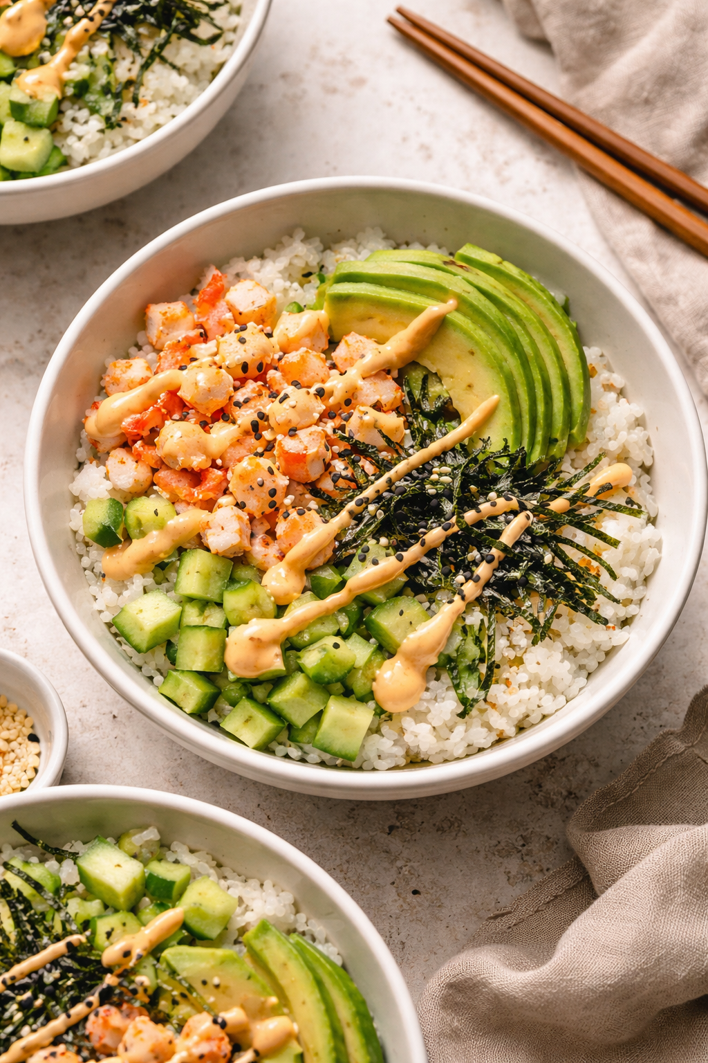 California Roll Sushi Bowls