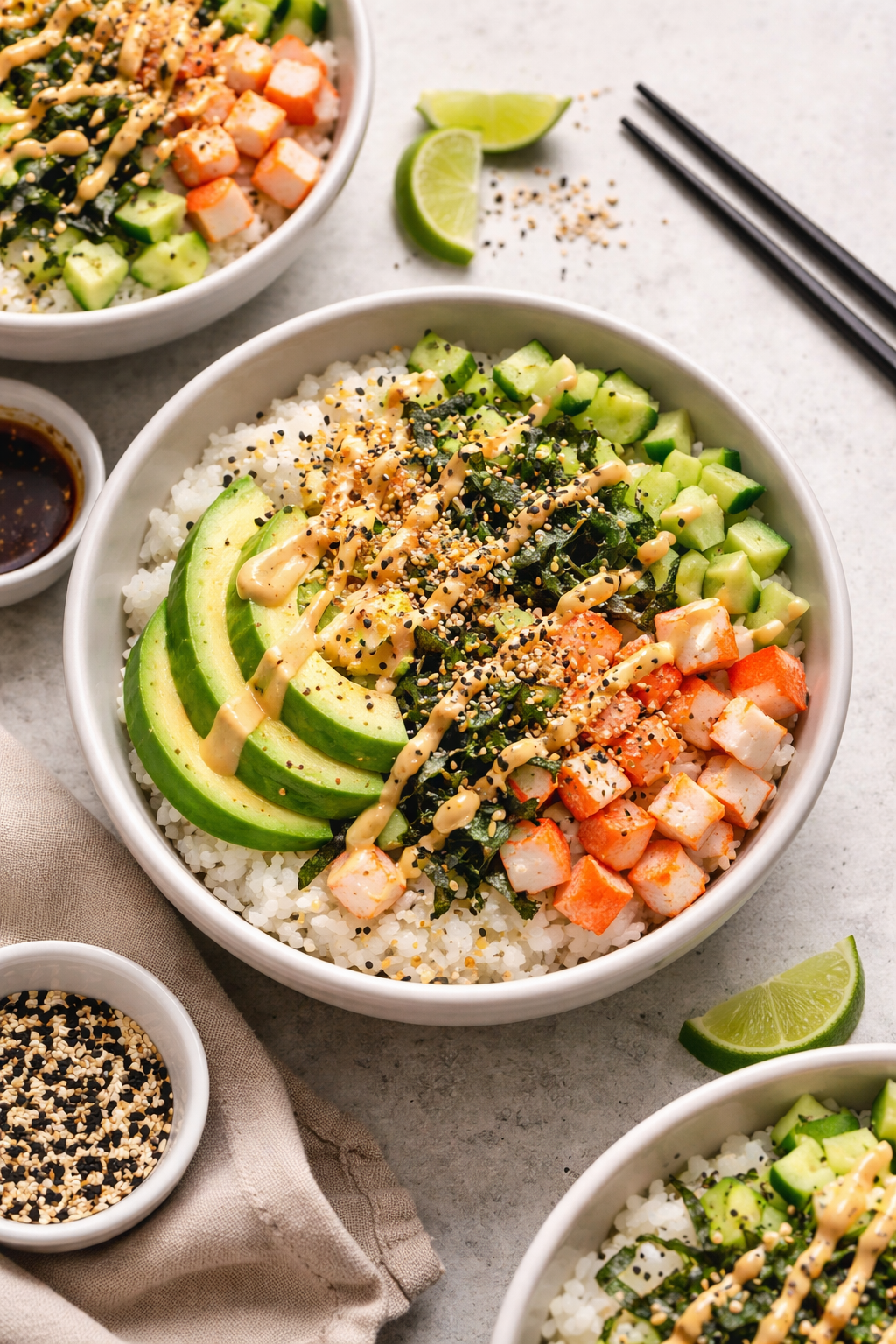 California Roll Sushi Bowls