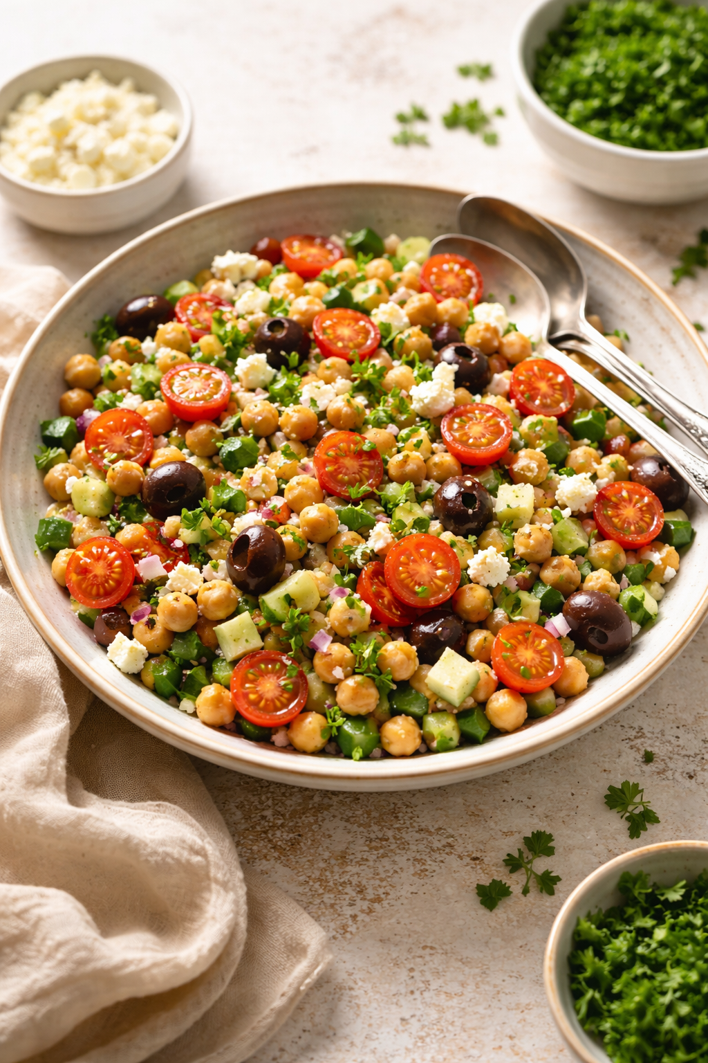 10-Minute Mediterranean Chickpea Salad