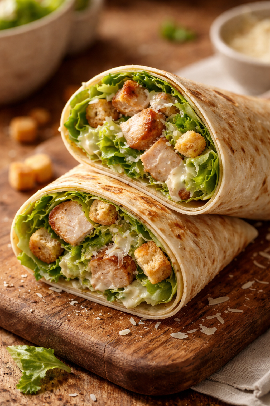 Ultimate Chicken Caesar Wraps: Crispy, Creamy, and Golden-Brown