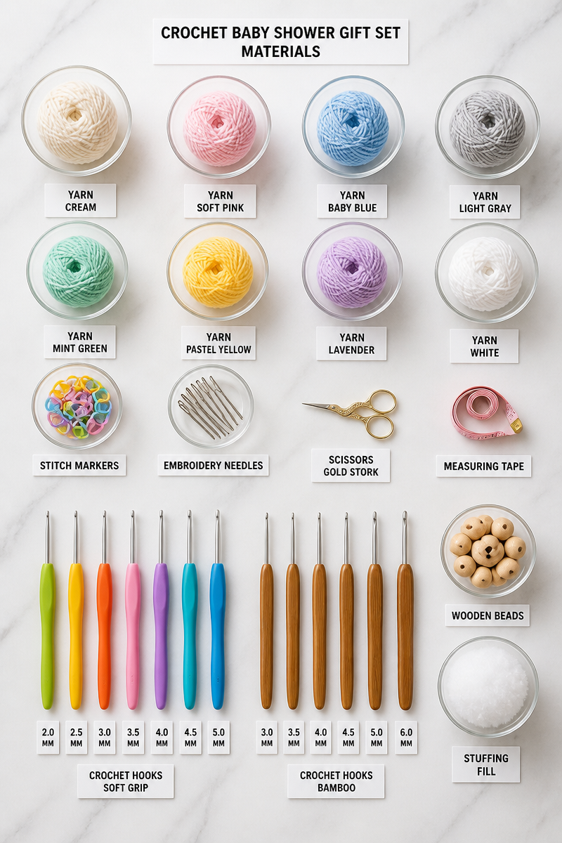 Crochet Baby Shower Gift Set