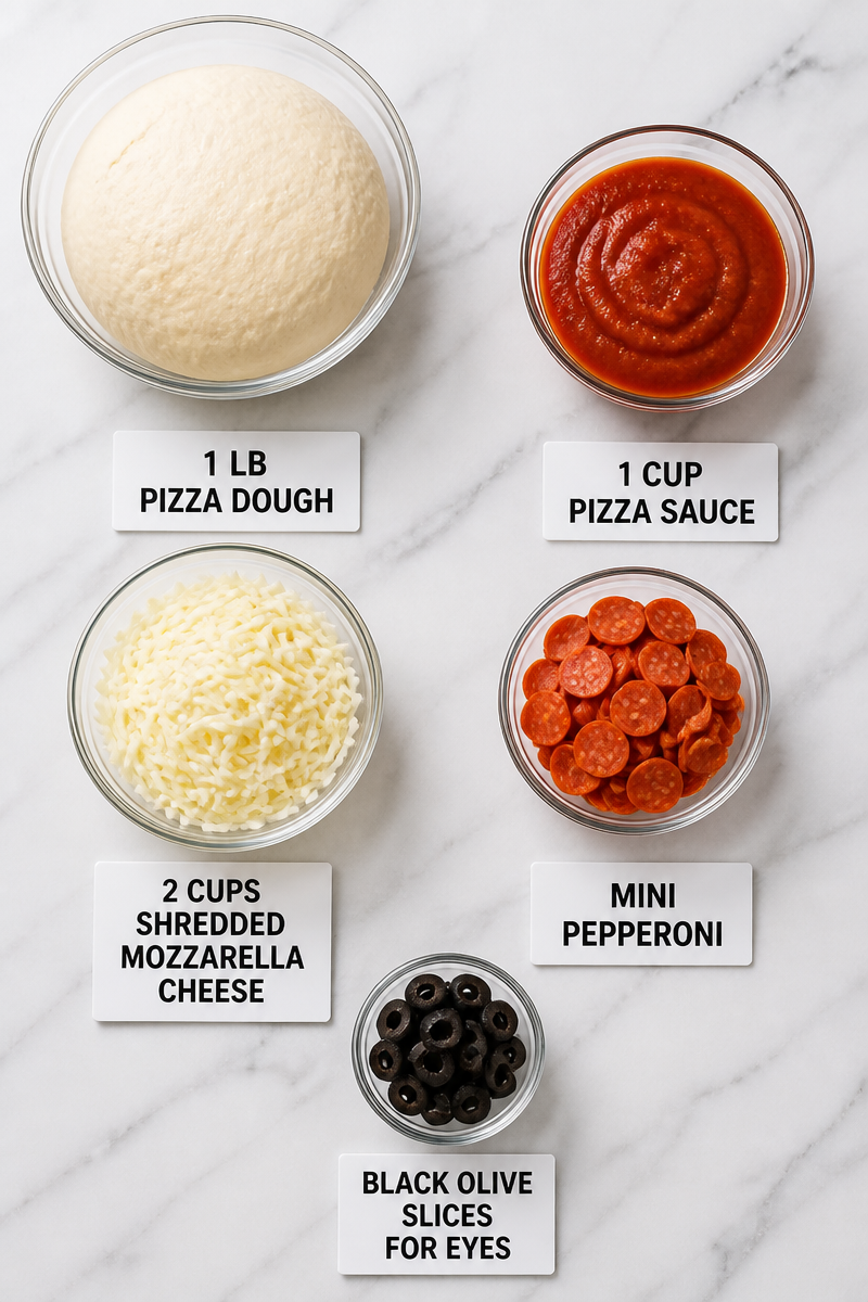 Trending Pizza Skull Halloween Snack