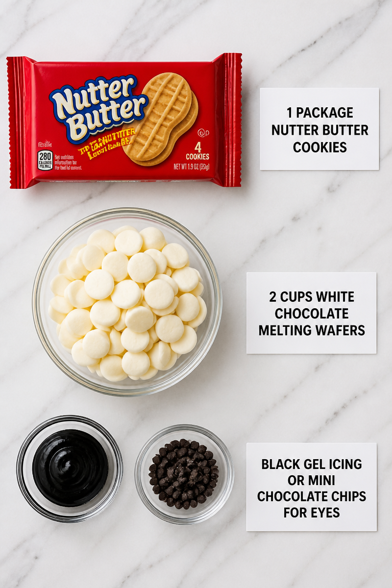 Nutter Butter Ghost Cookie White Chocolate