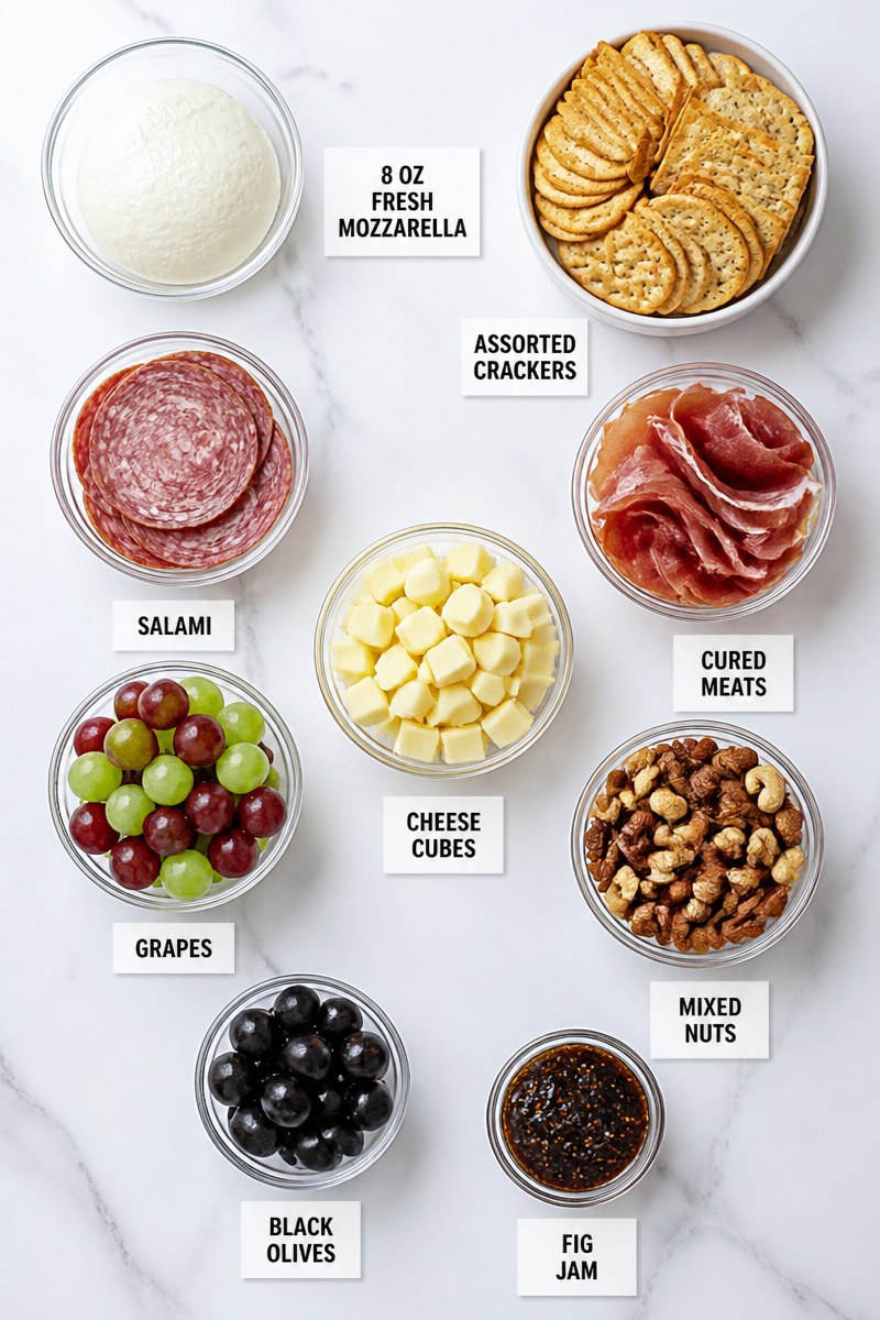 Halloween Charcuterie Board Mozzarella Skull