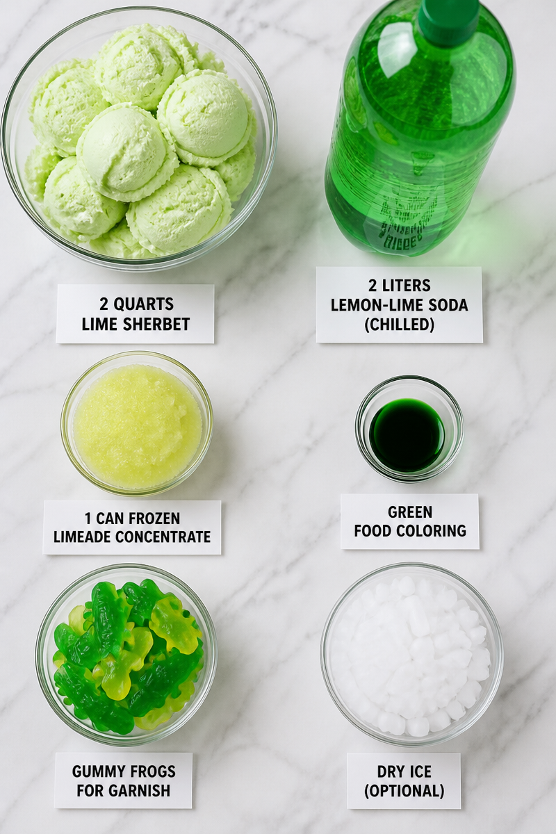 Frog Breath Halloween Lime Sherbet Punch