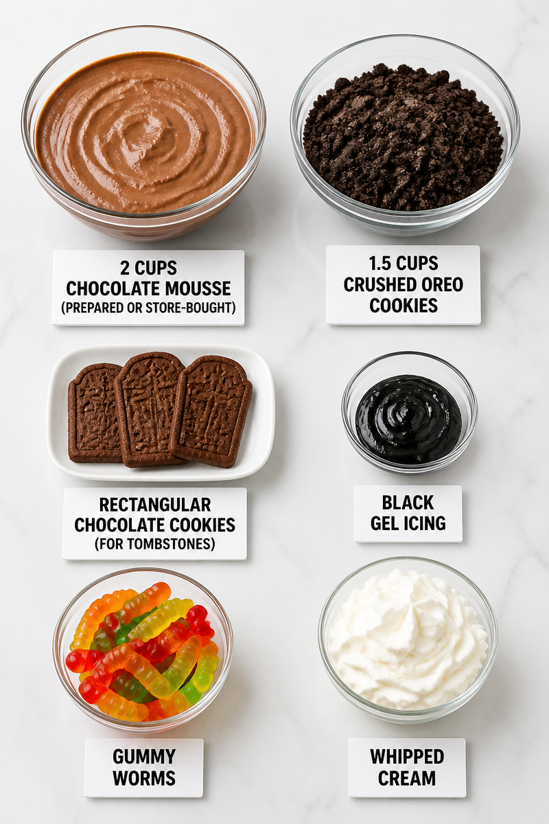 Graveyard Chocolate Mousse Dessert Cup