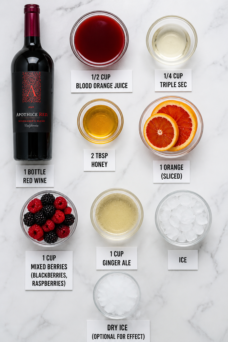 Halloween Sangria Blood Orange Berry