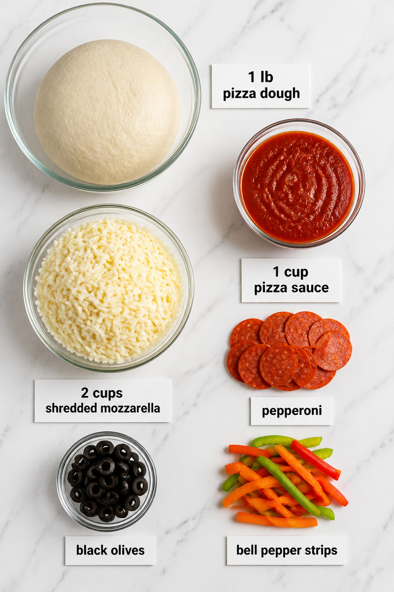 Trick Or Treat Pizza Halloween Face