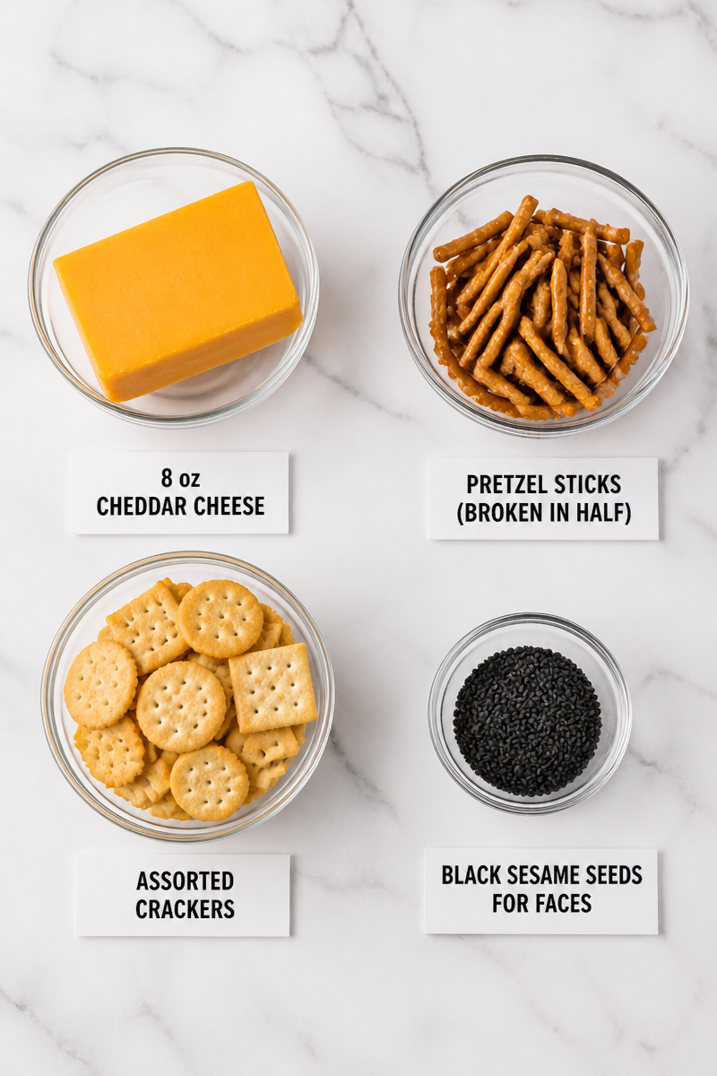 Jack O Lantern Cheese Cracker Snack