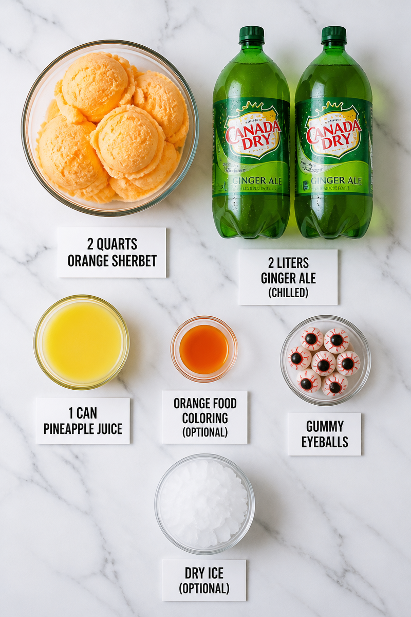 Ghoul Punch Sherbet Ginger Ale