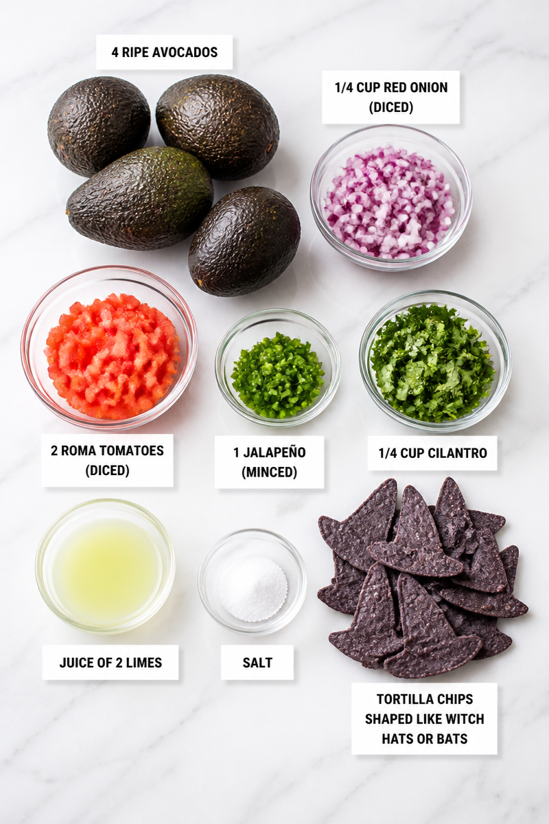 Halloween Guacamole Witch Finger Garnish