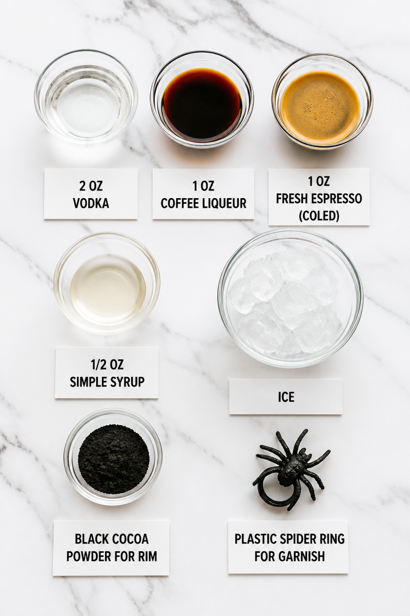 Black Widow Espresso Martini Halloween