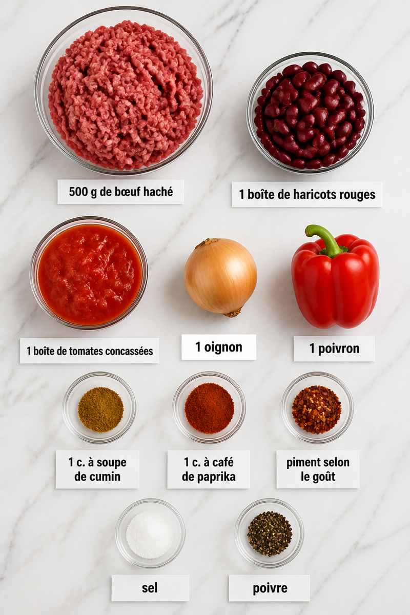 Chili Con Carne Rapide Maison