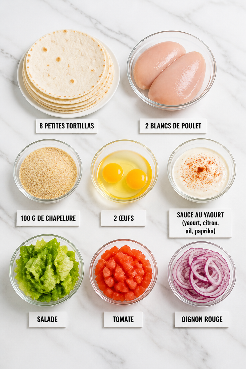 Tacos Poulet Croustillant Sauce Maison