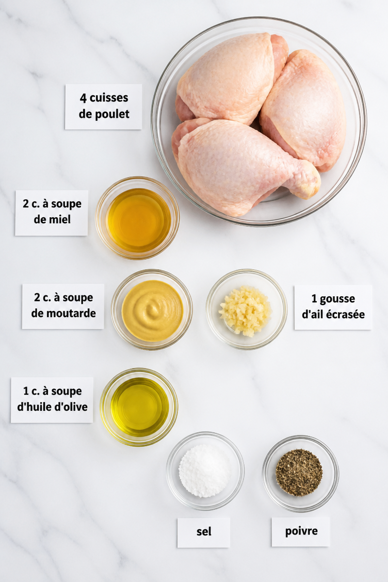Poulet Rôti Miel Moutarde Facile
