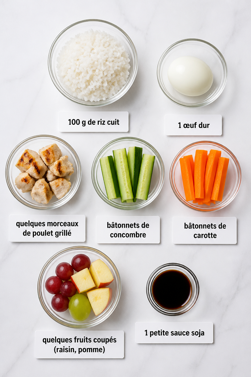 Bento Healthy Enfant Rentrée Scolaire