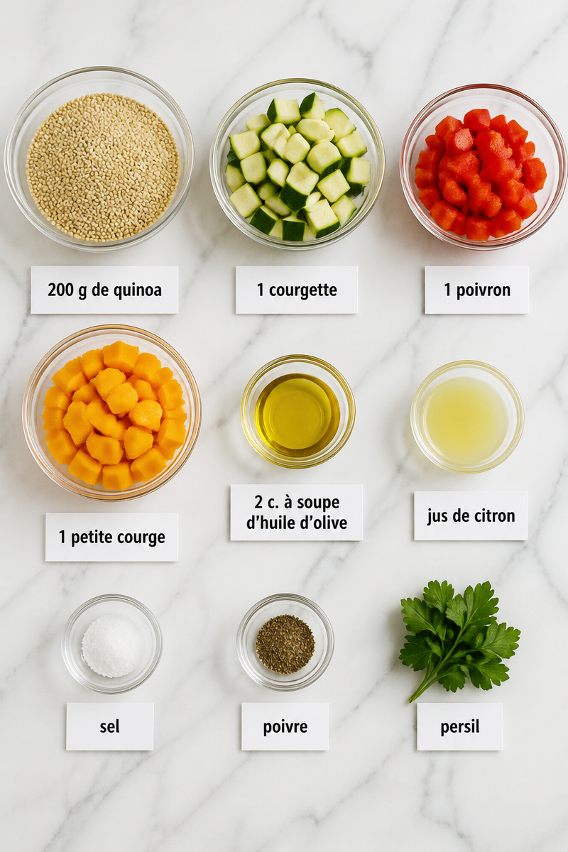 Salade Quinoa Légumes Rôtis Automne
