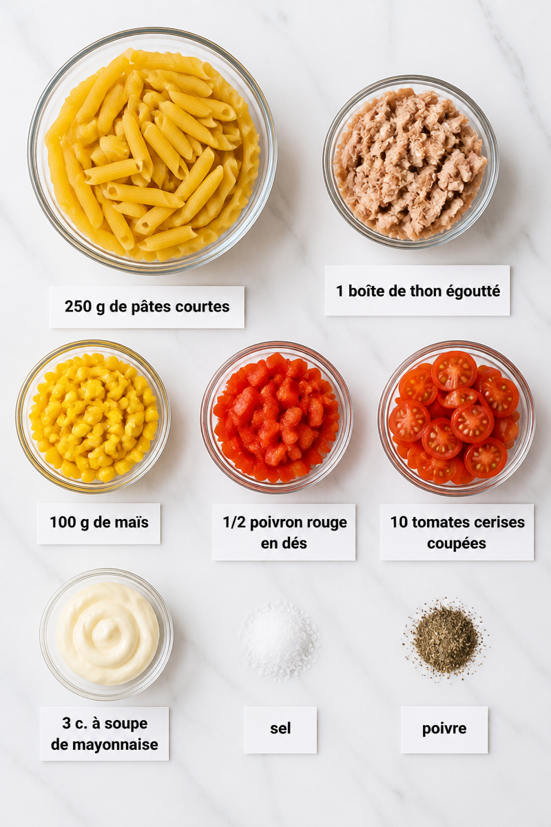 Salade De Pâtes Thon Rentrée