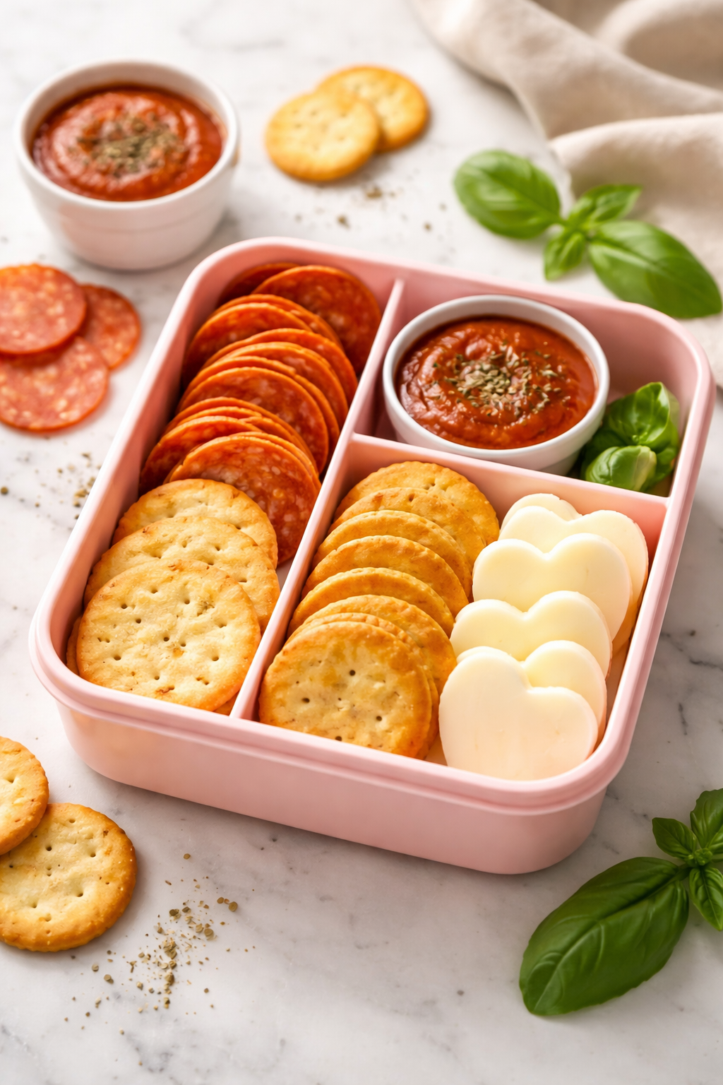 DIY Pizza Crackers Lunchable