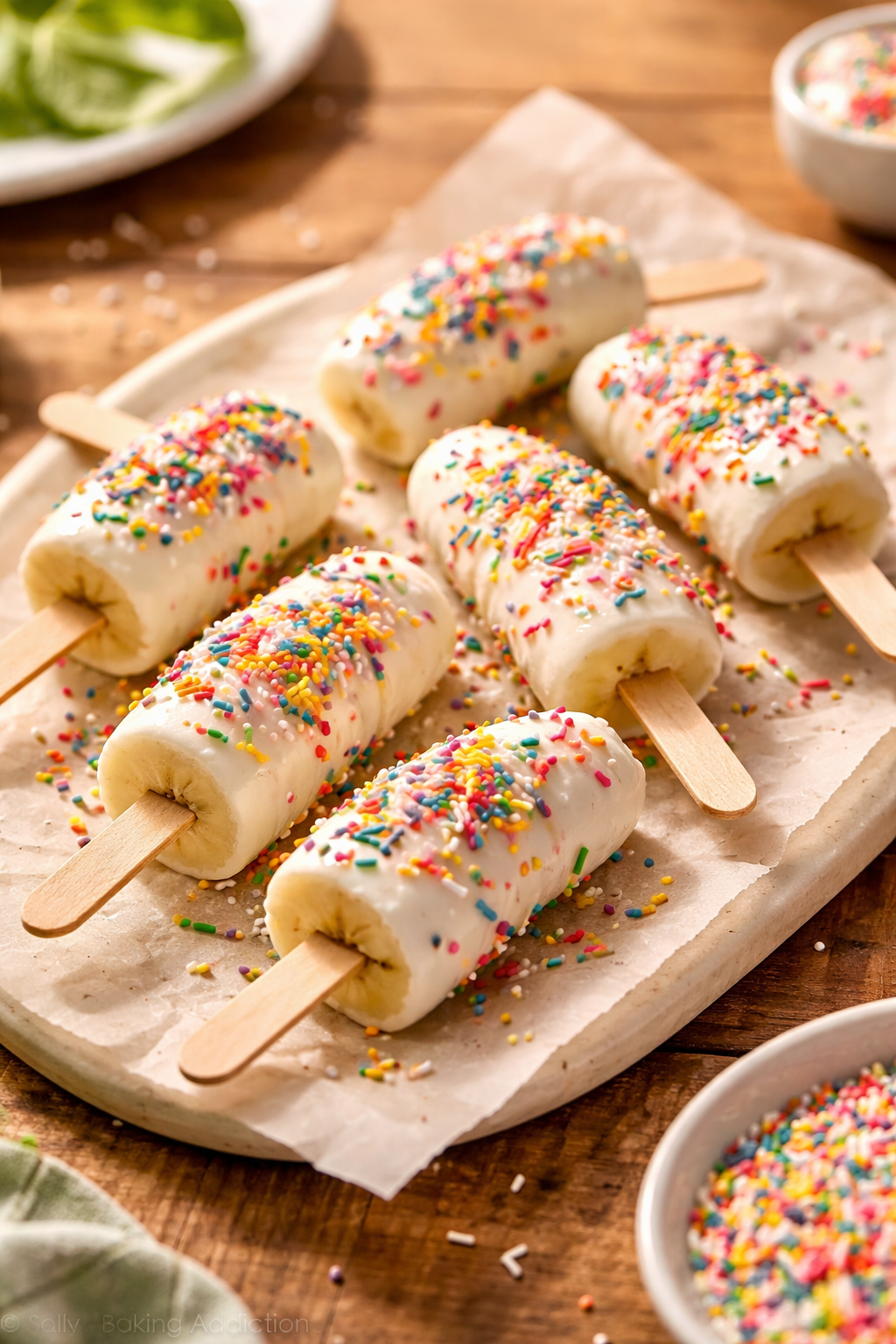 Healthy Frozen Yogurt Banana Pops
