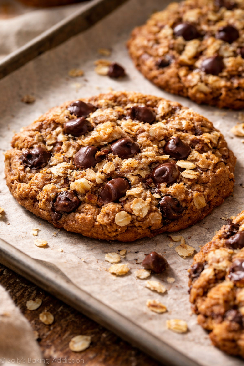 Chocolate Chip Banana Oatmeal Cookies