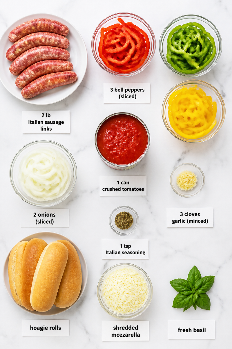 Slow Cooker Italian Sausage Peppers Onion