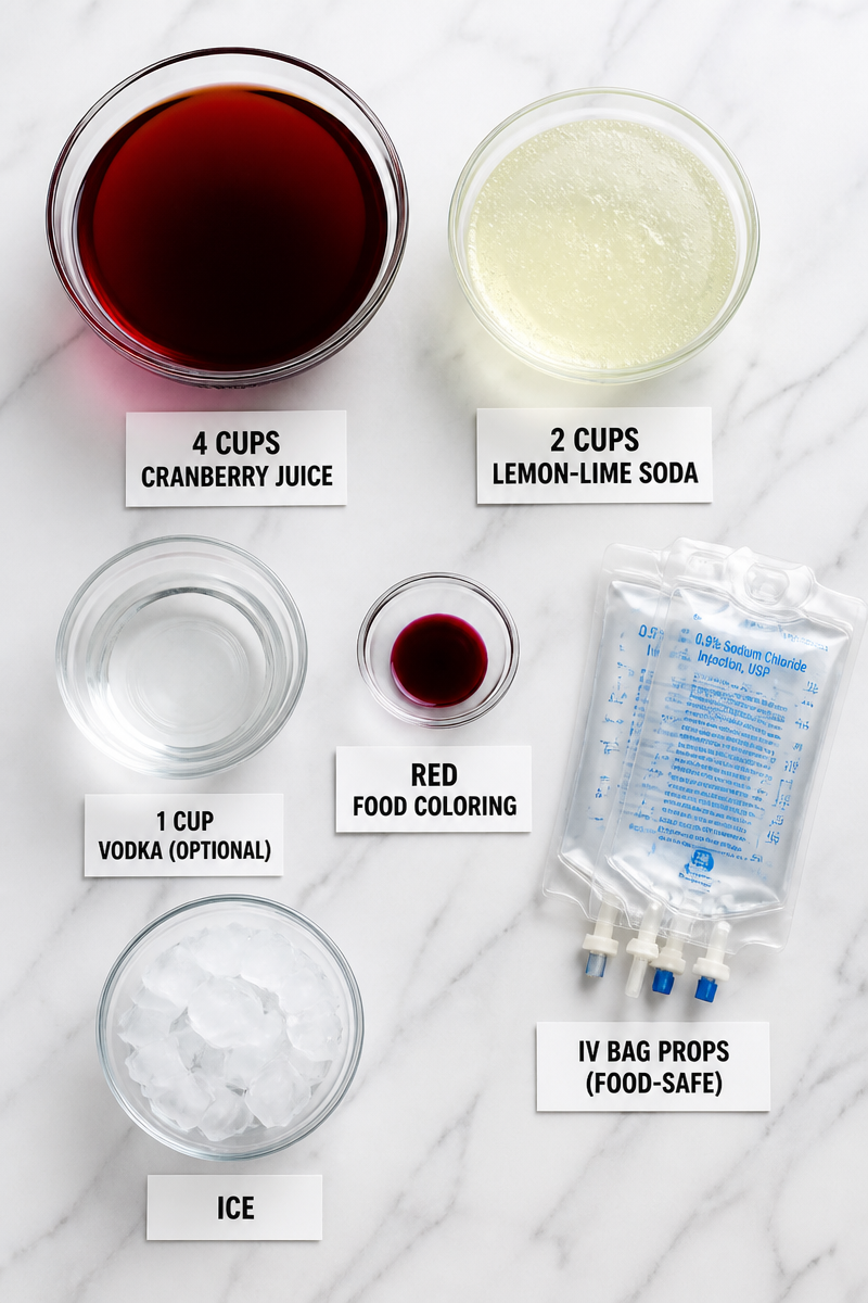 Creepy Halloween Punch Blood Bag