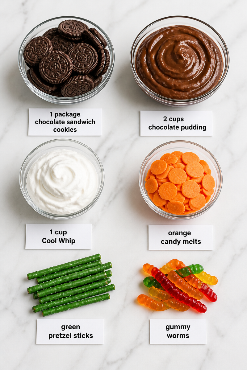 Pumpkin Patch Dirt Cup Dessert