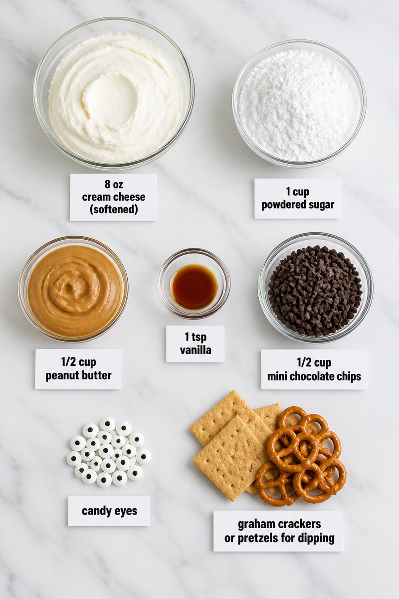 Monster Cookie Dough Dip No Bake