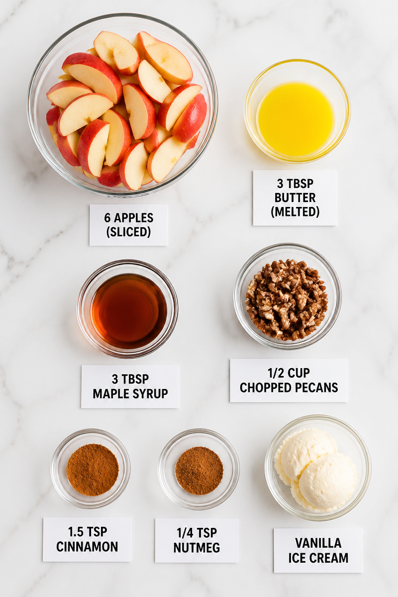 Maple Cinnamon Baked Apple Slice