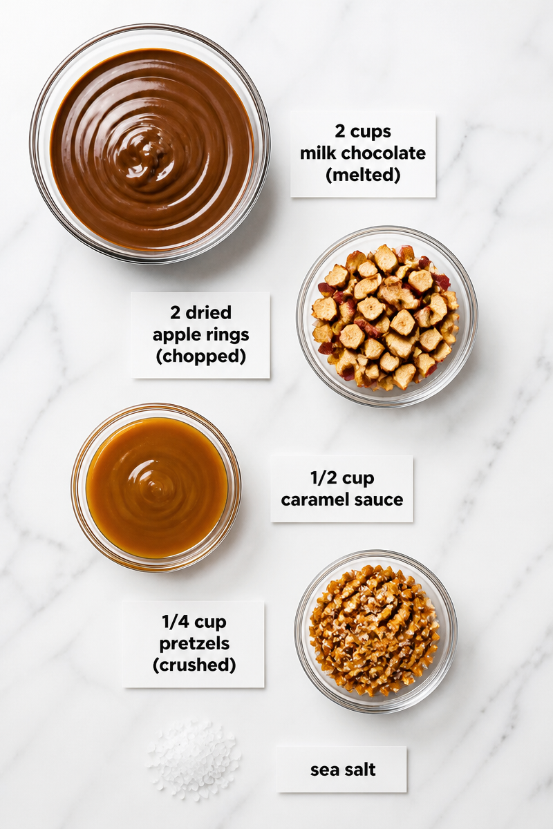 Caramel Apple Chocolate Bark Halloween