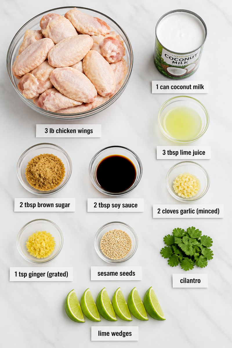 Coconut Lime Glazed Halloween Chicken Wing Coconut Lime Glazed Halloween Chicken Wing