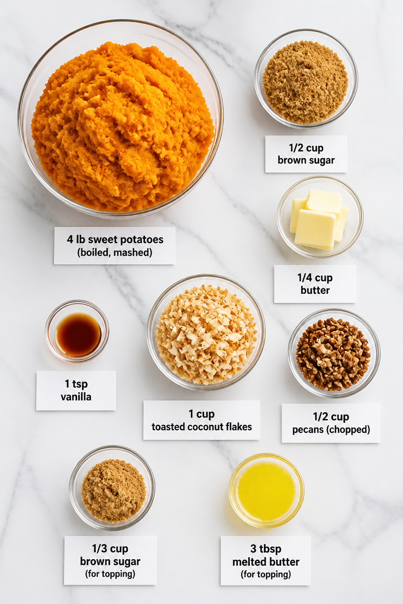 Toasted Coconut Sweet Potato Casserole 7 Toasted Coconut Sweet Potato Casserole