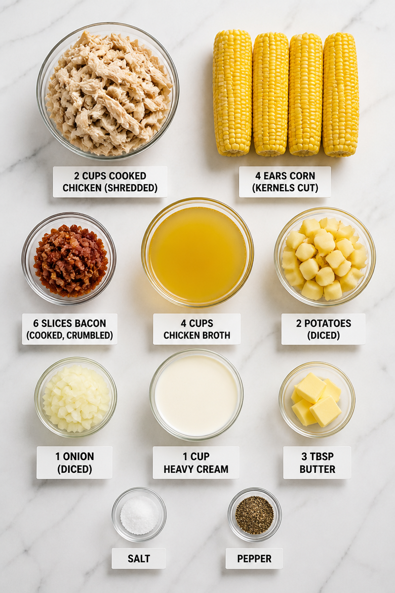Creamy Chicken Corn Chowder Bacon 7 Creamy Chicken Corn Chowder Bacon