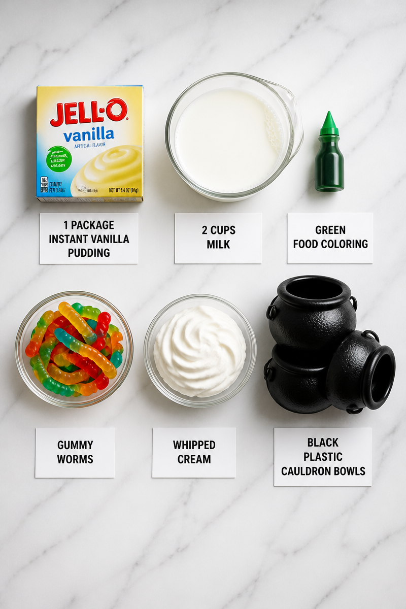 Witch Brew Pudding Cauldron Bowl Dessert