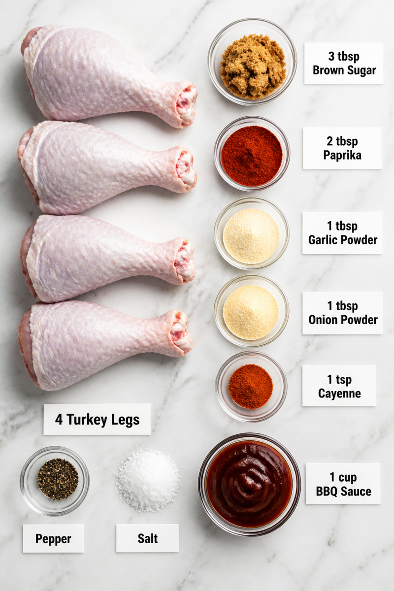 Grilled Turkey Leg BBQ Rub Smoked