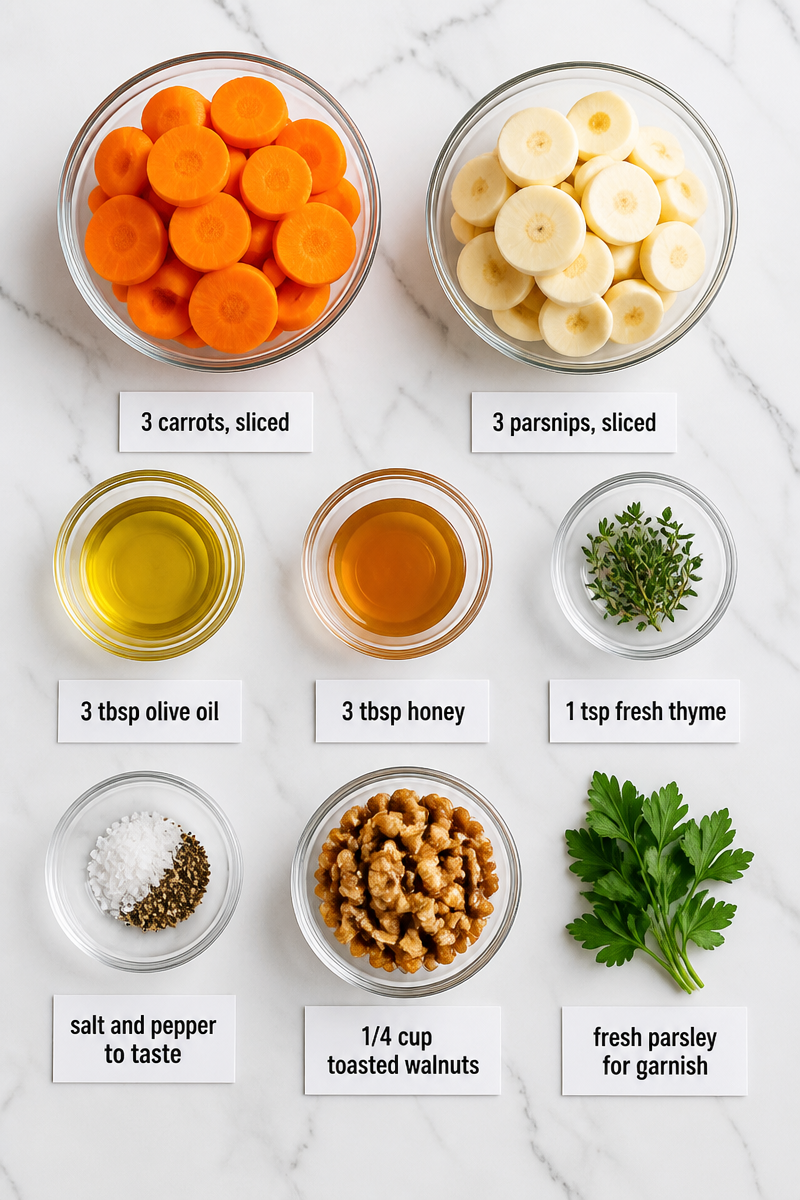 Honey Roasted Carrot Parsnip Medley