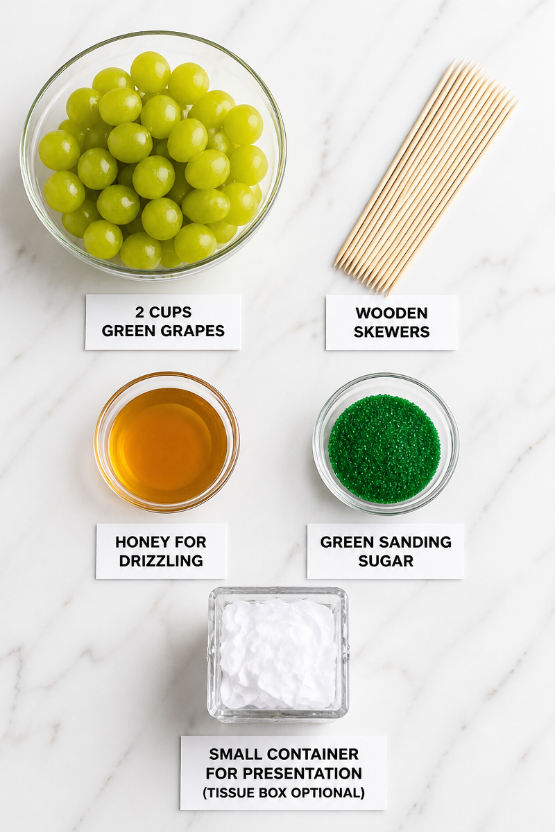 Skewered Booger Green Grape Snack
