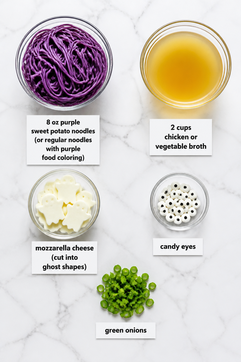 Halloween Noodle Bowl Purple Ghost